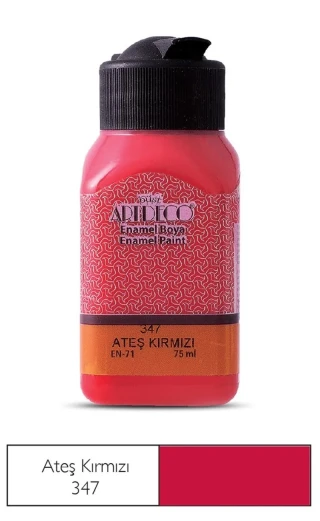 Artdeco Enamel 75 Ml Cam ve Seramik Boyası Ateş Kırmızı 130 I-347