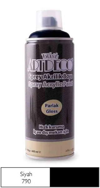 Artdeco 400 Ml Sprey Boya Siyah 400-790