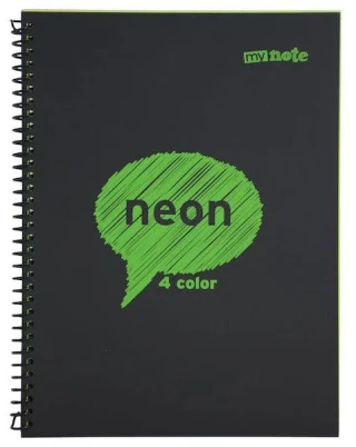 Umur Mynote Neon A4 80\4 4 Color Spr.defter 1080-k