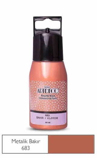 Artdeco 60 Ml Metalic Boyutlu Boya Bakır 683