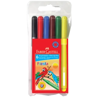Faber Castell Fiesta Keçeli Kalem (marker) 6 Renk 5068306450