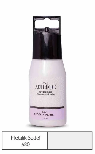 Artdeco 60 Ml Metalic Boyutlu Boya Sedef 680