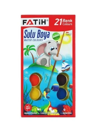 Fatih 21 Renk Kıng Size Suluboya 00907