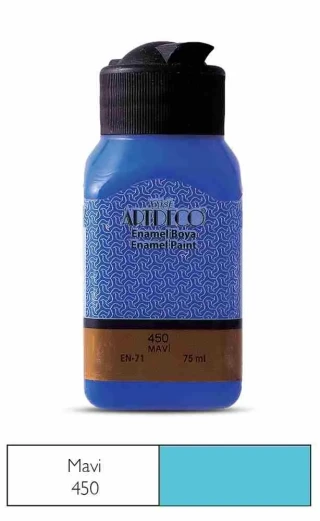 Artdeco Enamel 75 Ml Cam ve Seramik Boyası Mavi 130 I-450