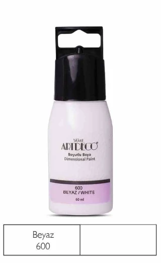 Artdeco 60 Ml Boyutlu Boya Beyaz 600