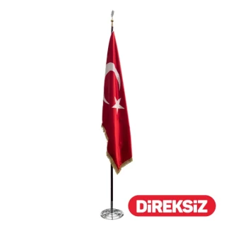 Kale 100x150 Telalı Simli Türk Bayrağı