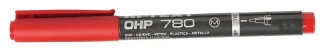 Hi-text Permanent Kalem (m) Kırmızı Ohp780