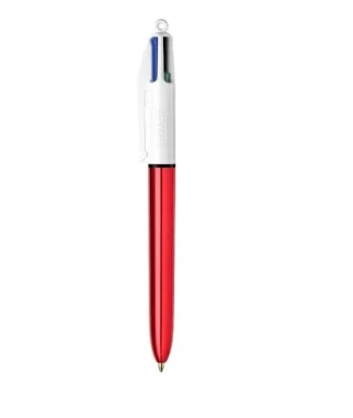 Bic 4 Colours Shine Tükenmez Kalem Kırmızı 982877