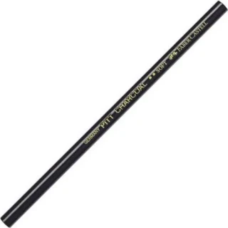 Faber Castell Pıtt Natural Kömür Kalem Siyah Soft 117403