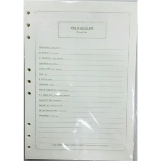Bayındır Heeton 178x256 Mm B5 Organizer Yedek A16-809 Bsc0160