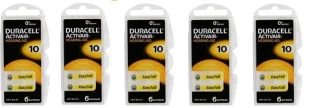 Duracell İşitme Cihazı Pili 6 Lı Za10