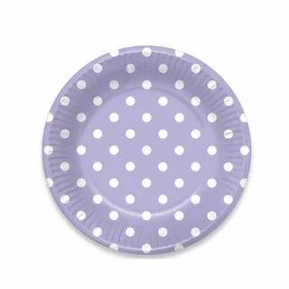 Nedi 23 Cm Karton Tabak Puantiyeli 10 Lu Mor Tkt11016
