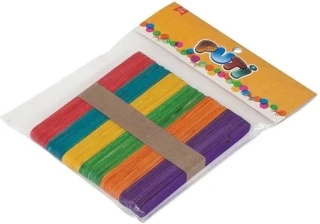 Puti Ahşap Çubuk Renkli 50"li 4605
