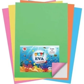 Puti A4 2 Mm Eva Karışık Renk 10"lu 1116