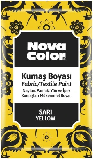 Nova Color 12 Gr Toz Kumaş Boyası Sarı Nc-900