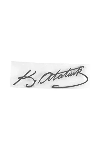 Keskin Color 8x12 Yaldızlı Çıkartma Atatürk İmza-1 222302-99