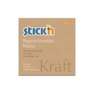 Hopax 76x51 Kraft Yapışkanlı Not Kağıdı 100"lü 21638