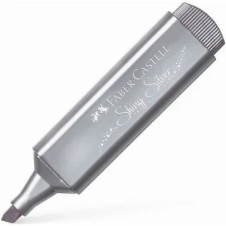 Faber Castell 1546 Fosforlu Kalem Metalik Gümüş 154661