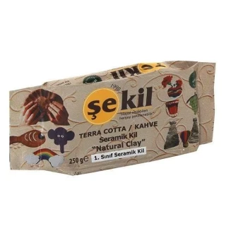 Şekil 250 Gr Seramik Hamuru Terra Cotta Kahve Vk250khv