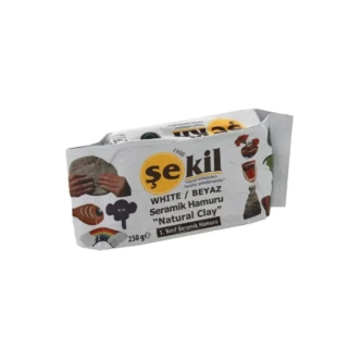 Şekil 250 Gr Seramik Hamuru Beyaz Vk250byz