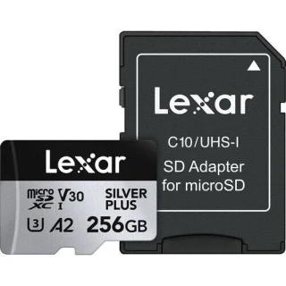 Lexar 256GB 205 MB/s Silver Plus Micro SD Hafıza Kartı